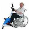 
přístroj je vhodný pro procvičování oslabených, nebo nehybných dolních končetin osob upoutaných na vozík, po mozkových příhodách, skleróze multiplex, Parkinsonově chorobě, svalové distrofii, pohybových ochrnutí po úrazech a pod.